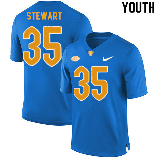 Youth #35 Isaiah Stewart Pitt Panthers College Football Jerseys Sale-New Royal